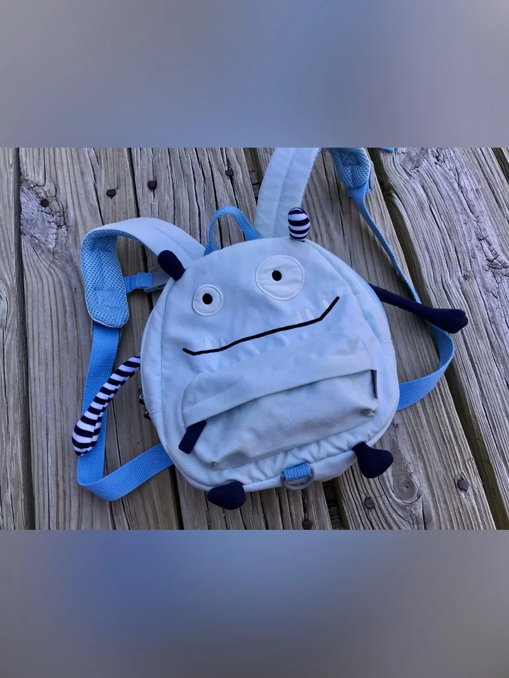 GAGAKU Funny Monster Mini Backpack Toddler Bag Built in Leash Travel Bag